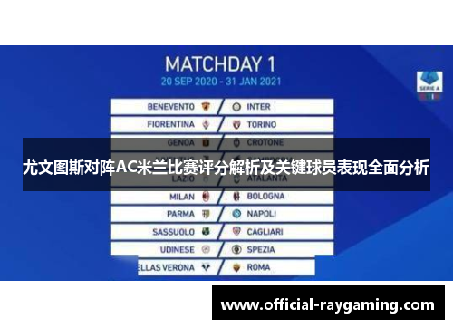 尤文图斯对阵AC米兰比赛评分解析及关键球员表现全面分析